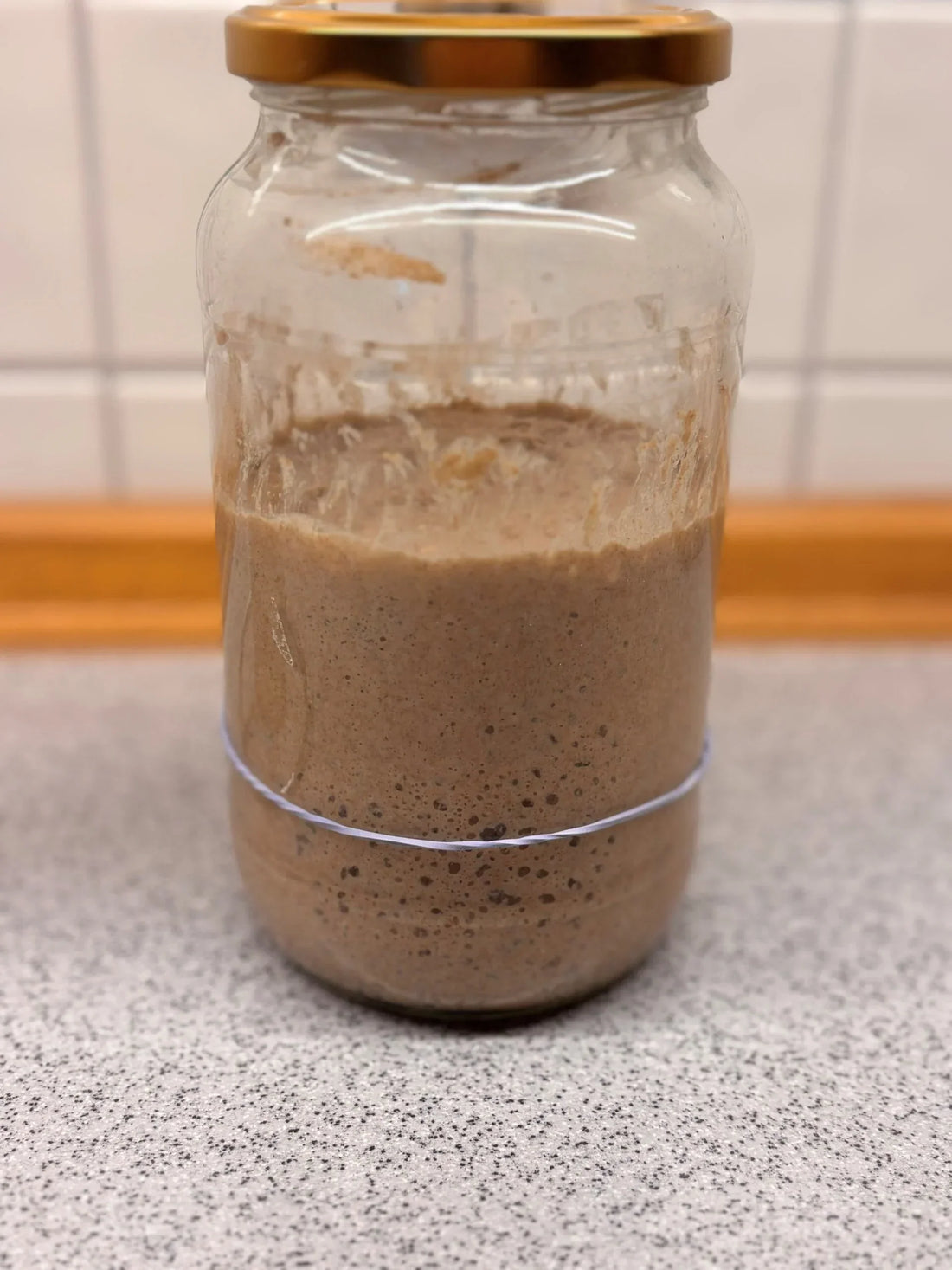 Sauerteig füttern (Waldstaudenroggen)