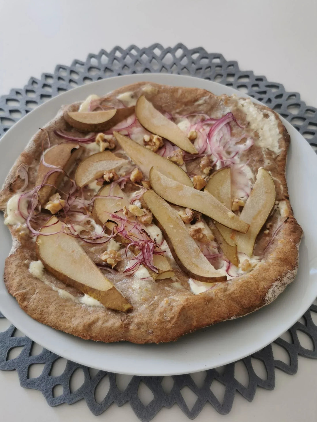 Birnen Flammkuchen