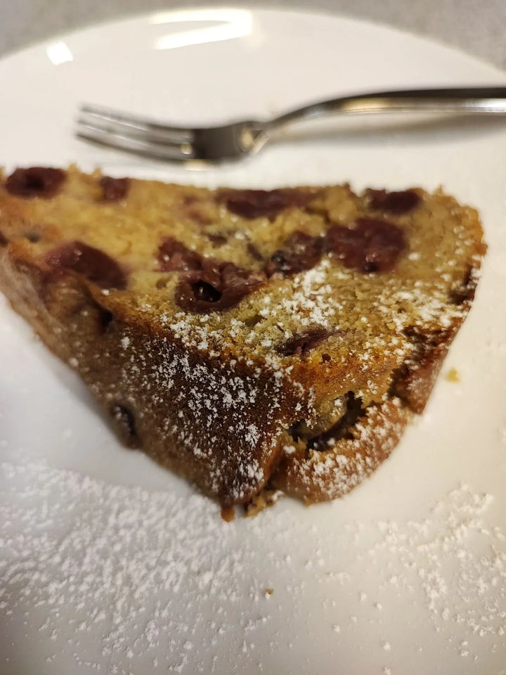 Einkorn Vollkornkuchen mit Kirschen