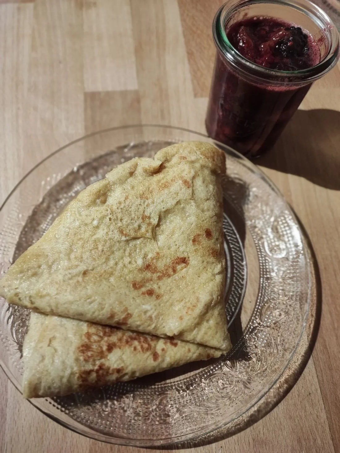 Leinsamen Pfannkuchen