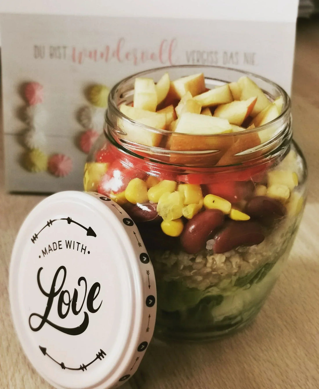 Salat im Glas - Mexikanische Art