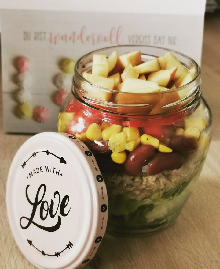 Salat im Glas - Mexikanische Art
