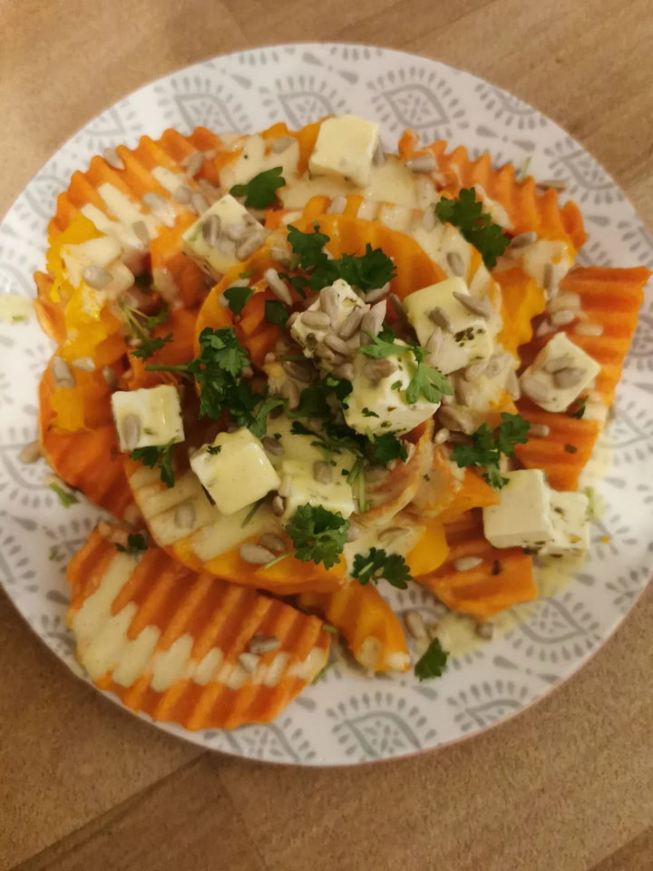 Süßkartoffel-Kürbis Salat