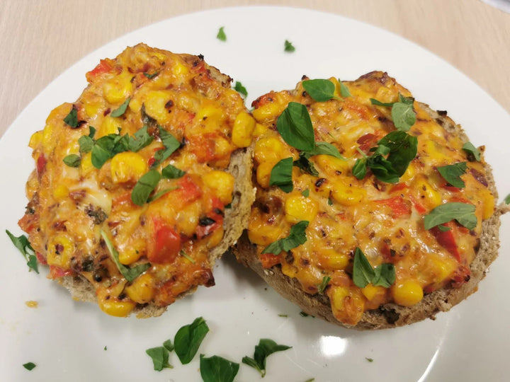 Vegetarische Pizzabrötchen
